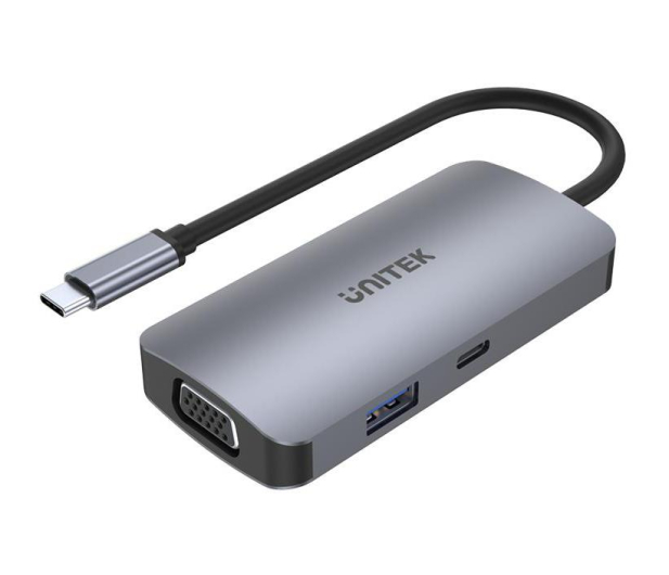 UNITEK USB-C - 2x HDMI, VGA, USB 3.1, PD (MST - 3 ekrany) D1051A - 587853 - zdjęcie 2